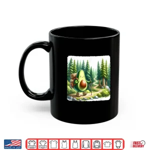 Avocado Hiker In Lush Forest With Path. Trekking Backpack Shirt 3 Mug Avocado Hiker In Lush Forest With Path. Trekking Backpack Shirt