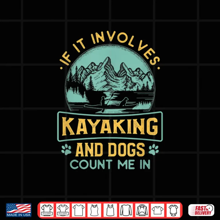 Canoeing Nature Adventure With Dog Shirt 4 Design Canoeing Nature Adventure with Dog Shirt