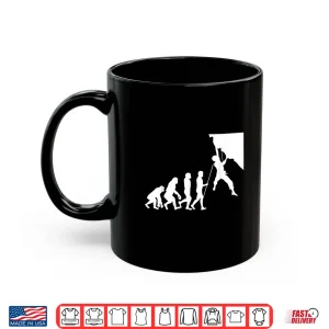 Mug Climb Evolution Climbing Bouldering Hiking Trekking gift Shirt