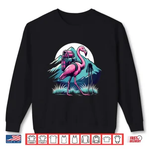 Sweatshirt Flamingo Mountain Hiking Nature Trekking Hiker Adventures Shirt