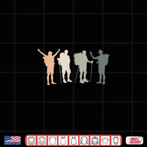 Design Mountain Hiking Buddies Hiker Trekker Hike Camping Hill Gift Shirt