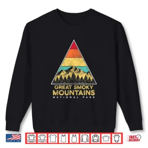 Sweatshirt Retro Triangle Great Smoky Mountains Shirt