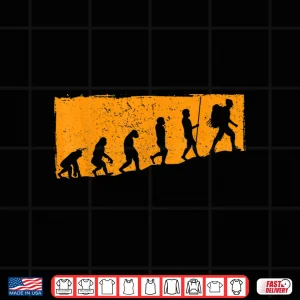 Design Retro Evolution hiking hiker Trekking mountains hike Shirt