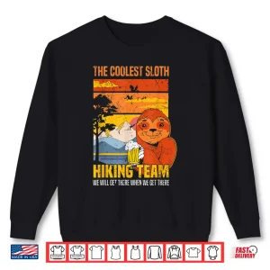 Sweatshirt Sloth Hiking Team Mountain Trekking Outdoor Hiking Sloth Shirt