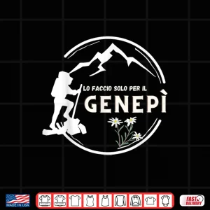 Design Solo per il genepi trekking montagna scalata hiking Shirt