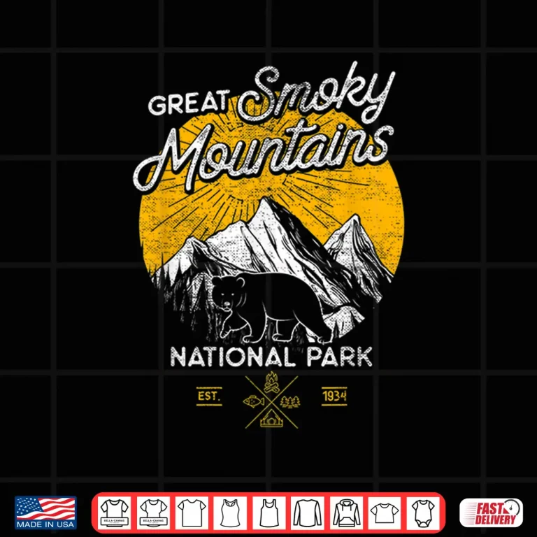 Design Sunset Great Smoky Mountains Shirt