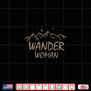 Design Womens Wanderwoman hiker hiking trekking hiking design Shirt