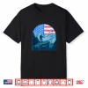 American Hiking Usa Flag Mountain Trekking Funny Usa Hiking Shirt