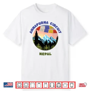 Annapurna Circuit Nepal Mountain Sunset Sunrise Hiking Shirt