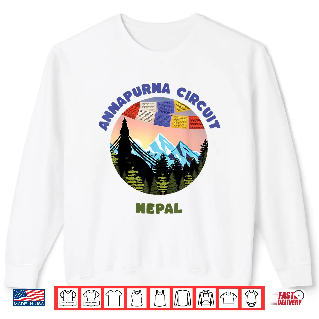 Annapurna Circuit Nepal Mountain Sunset Sunrise Hiking Shirt Annapurna Circuit Nepal Mountain Sunset Sunrise Hiking Shirt