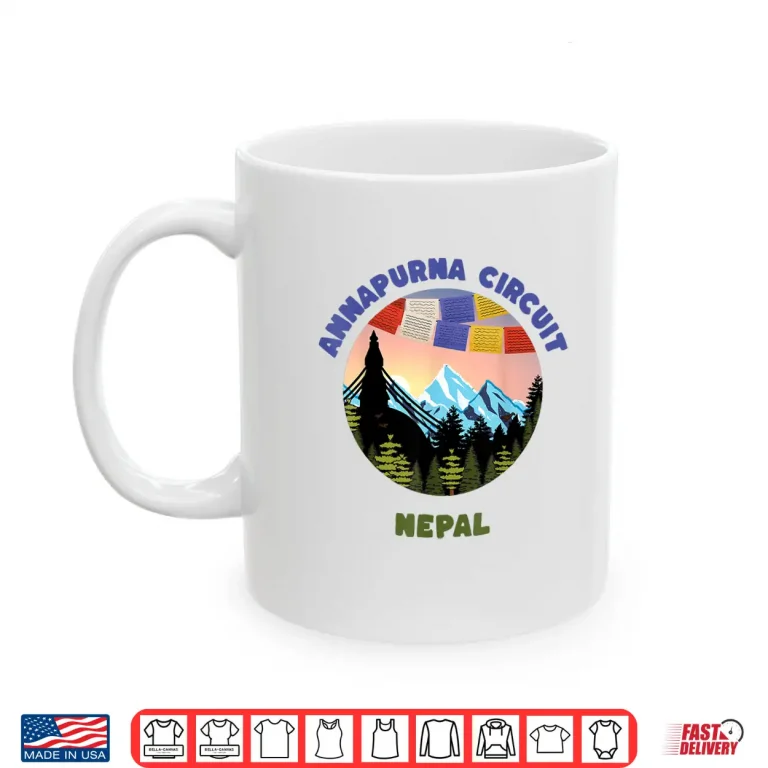 Mug Annapurna Circuit Nepal Mountain Sunset Sunrise Hiking Shirt