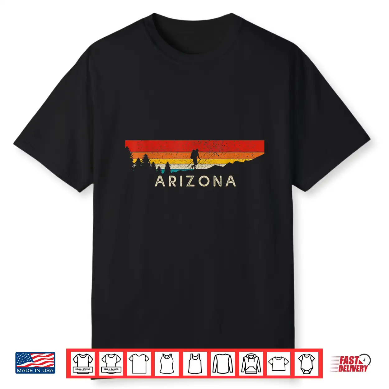 Arizona Hiking Trekking Outdoor Vintage Mountain Hiker Shirt Arizona Hiking Trekking Outdoor Vintage Mountain Hiker Shirt