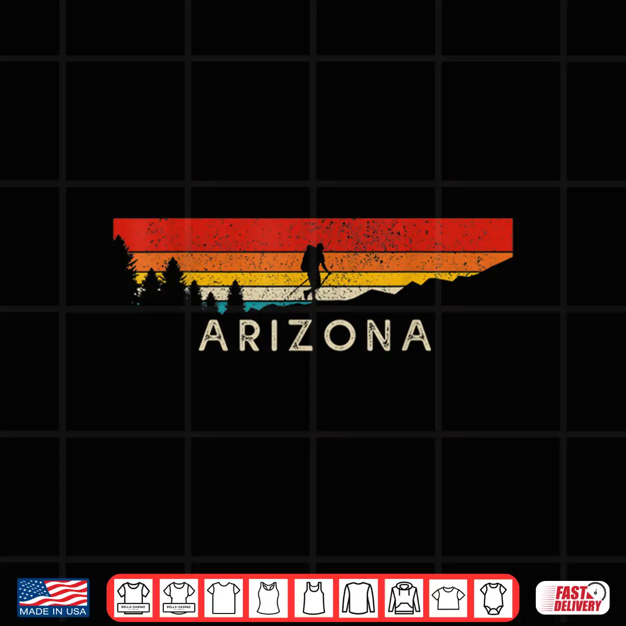 Arizona Hiking Trekking Outdoor Vintage Mountain Hiker Shirt Arizona Hiking Trekking Outdoor Vintage Mountain Hiker Shirt