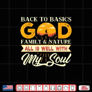 Design Back To God Family And Nature For Hiking And Trekking Lovers Shirt