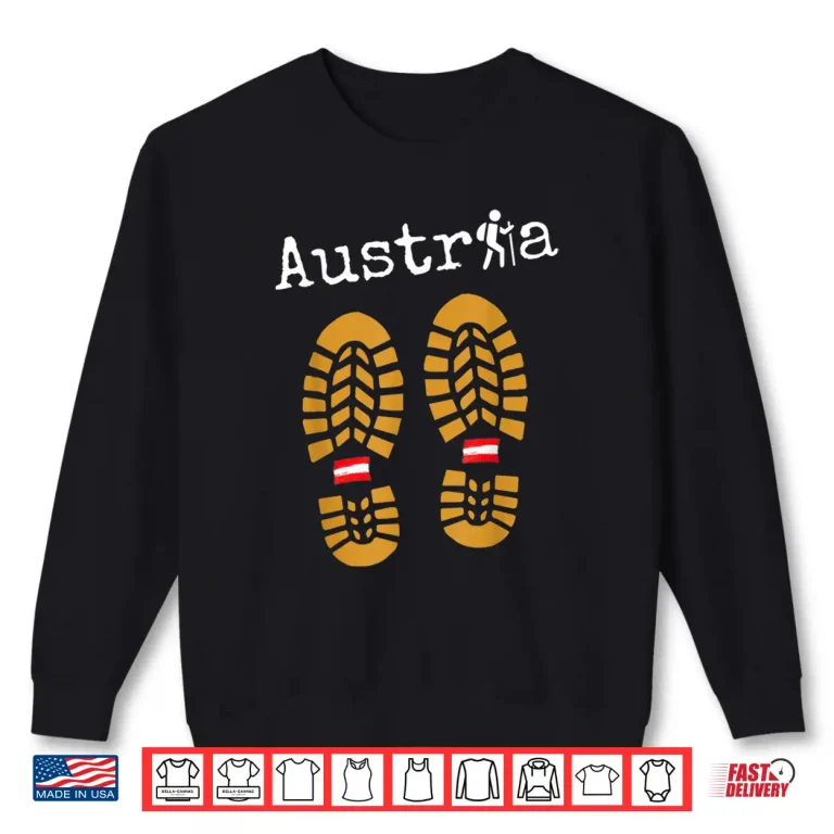 Sweatshirt Austria Hiking Trekking Snowshoeing Souvenir Shirt
