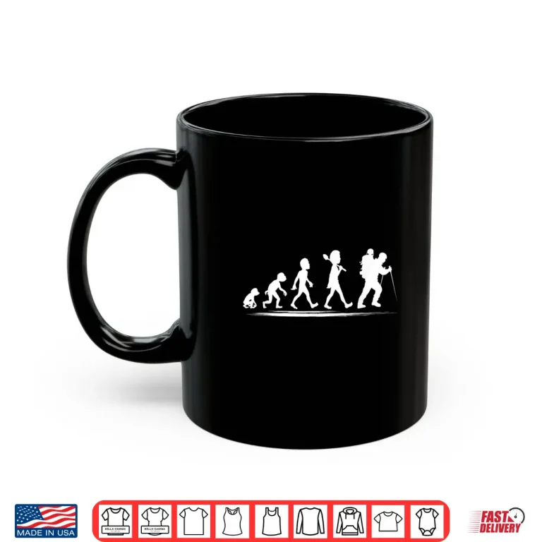 Mug Evolution Mountaineer Backpacker Trekking Wander climbing Shirt
