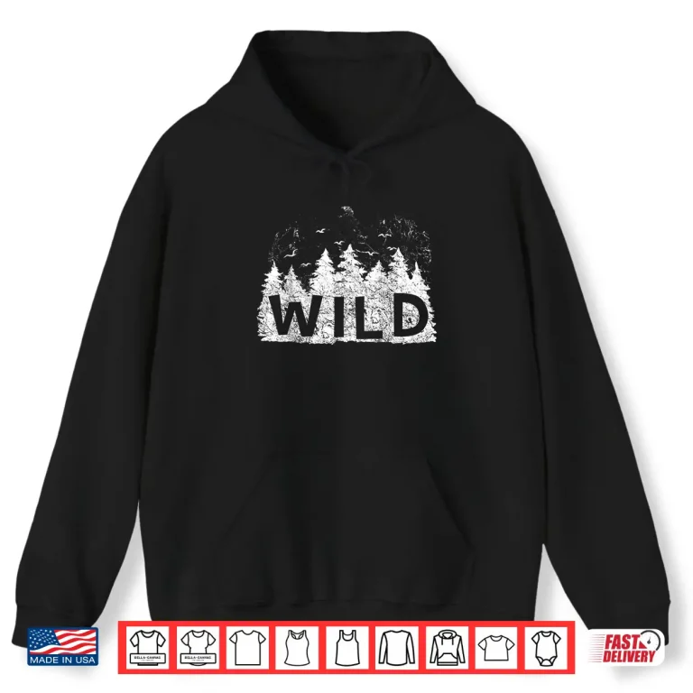 Hoodie Mens Wilderness Bushcraft Nature Shirt Trekking Camping Shirt