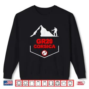 Sweatshirt Mens GR20 Corsica 180 KM 112 MILES TREKKING Shirt