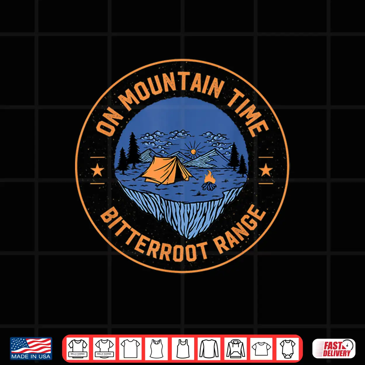 On Mountain Time Bitterroot Range Hiking Idaho Hiker Outdoor Shirt On Mountain Time Bitterroot Range Hiking Idaho Hiker Outdoor Shirt
