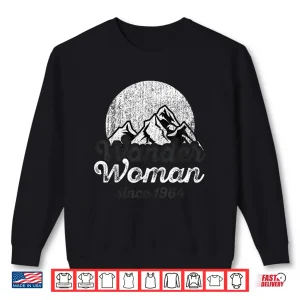 Sweatshirt Wander Woman 1964 Mountain Camping Girl Outdoor Birthday Shirt