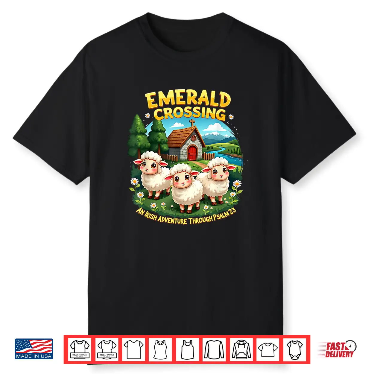 Emerald Crossing Irish Adventure 2026 Vbs Time Shirt Emerald Crossing Irish Adventure 2026 Vbs Time Shirt