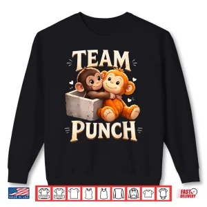 Sweatshirt Baby Monkey Punch Team Punch Love Punch Shirt