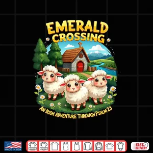 Emerald Crossing Irish Adventure 2026 Vbs Time Shirt 4 Design Emerald Crossing Irish Adventure 2026 VBS Time Shirt