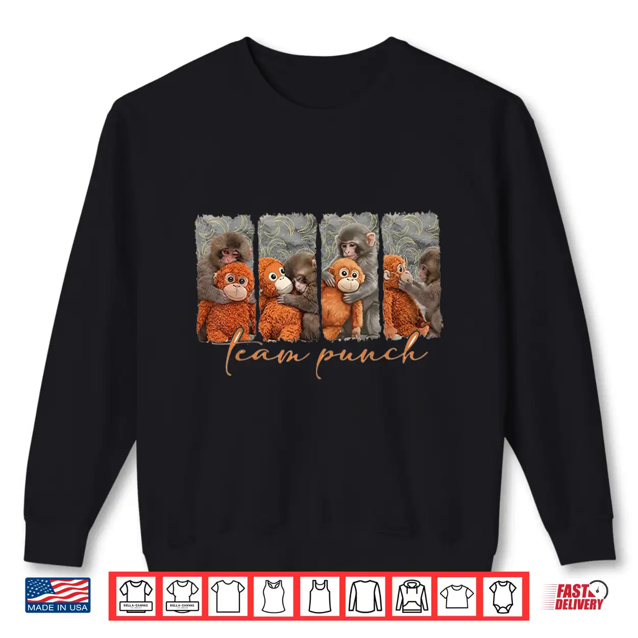 Team Punch Monkey Shirt Team Punch Monkey Shirt