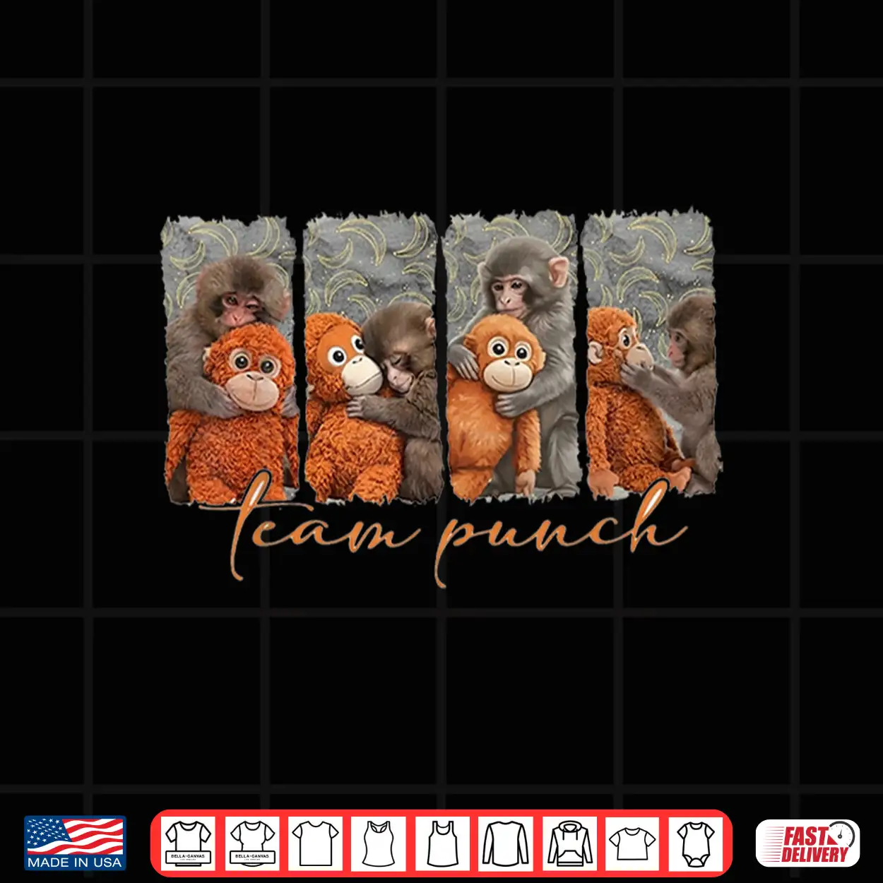 Team Punch Monkey Shirt Team Punch Monkey Shirt