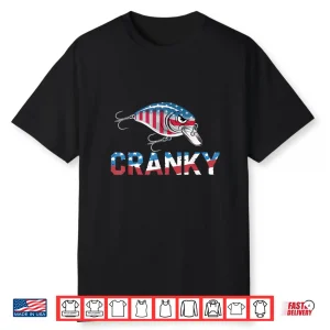 Cranky Usa Crankbait Fishing Fathers Day Shirt