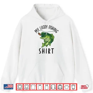 Hoodie Funny My Lucky Bass Fishing Shirt Kids Youth Boy Toddler Shirt