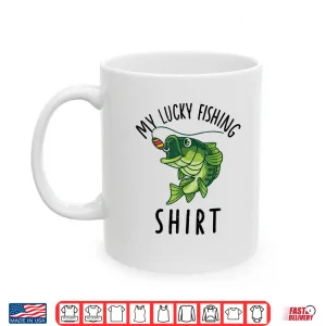 Mug Funny My Lucky Bass Fishing Shirt Kids Youth Boy Toddler Shirt