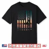 Lake Life Fisherman Sunset American Flag Bass Fishing Boat Shirt