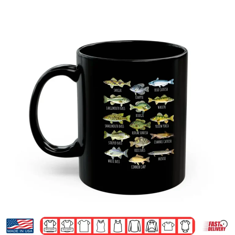 Mug Kids Fish Species Biology Types Of Freshwater Fish Fishing Shirt