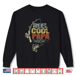 Sweatshirt Mens Funny Fisherman Vintage Reel Cool Papa Shirt