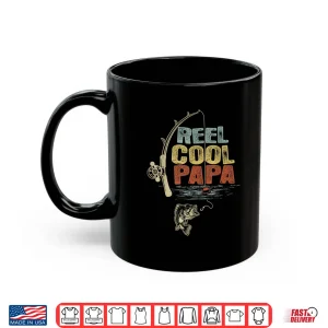 Mug Mens Funny Fisherman Vintage Reel Cool Papa Shirt
