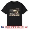 Camo Us Flag Bass Fish Cool Fishing Patriotic Men Women Kids Shirt