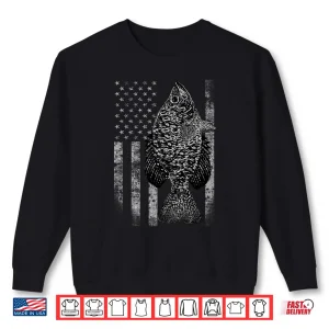Sweatshirt Crappie Flag Crappie Fishing Flag Shirt