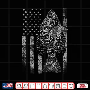 Design Crappie Flag Crappie Fishing Flag Shirt