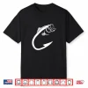 Fish Hook Minimal Art Cool Fishing Lover Art Lover Gift Shirt