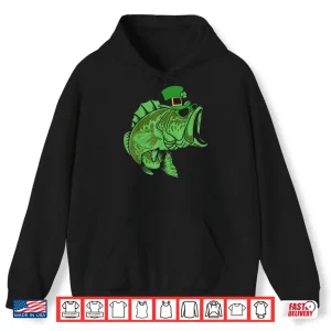 Hoodie Fishing St Patricks Day Irish Lucky Fishing for Men Women Shirt