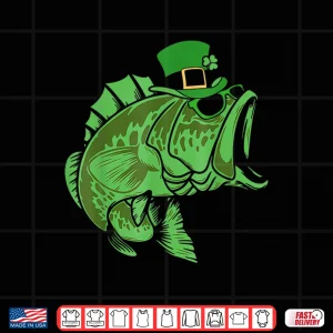 Design Fishing St Patricks Day Irish Lucky Fishing for Men Women Shirt