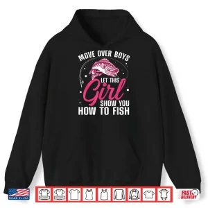 Hoodie Funny Fishing Design For Girls Women Fisherman Fishing Lover Shirt