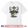 Youth Camo Faith Hunting Fishing Cross Fisherman Christian Shirt
