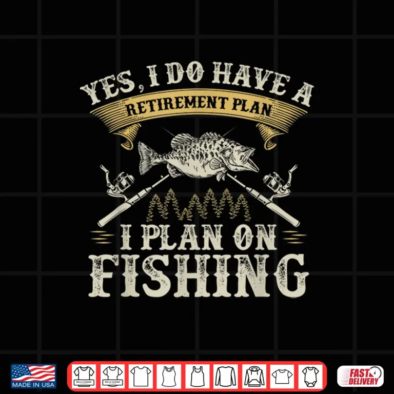 Design Funny Bass Fishing Retirement Graphic Women Men Fishermen Shirt
