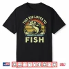 Funny This Kid Loves To Bass Fishing Shirt Youth Boy Toddler Shirt