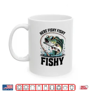 Mug Youth Boy Here Fishy Fishing Shirt Toddler Small Mouth Bass Shirt