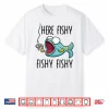 Here Fishy Shirt Kids Toddler Boys Girls Funny Fishing Shirt