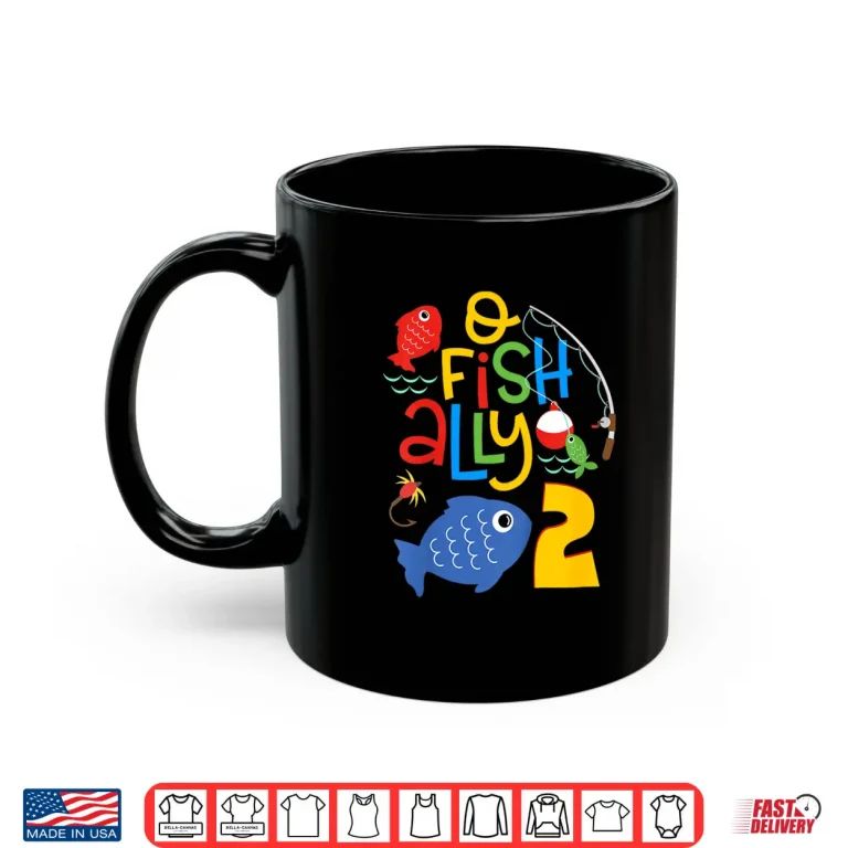 Mug Kids O Fish Ally Two Birthday Decorations 2 Year Old 2nd Bday Shirt