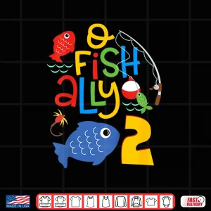 Kids O Fish Ally Two Birthday Decorations 2 Year Old 2Nd Bday Shirt 4 Design Kids O Fish Ally Two Birthday Decorations 2 Year Old 2nd Bday Shirt